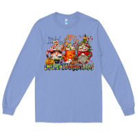Colony Blue Hallothanksmas Gnome Coffee Cups Long Sleeve Tee - CowhideDigitalArt