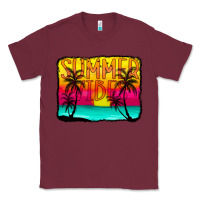 Burgundy summer vibes Classic Tee - CowCowDesign
