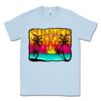 Dusty Blue summer vibes Classic Tee - CowCowDesign