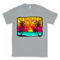 Heather Grey summer vibes Classic Tee - CowCowDesign