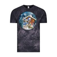 Cloud Black Winter Farm Animals Vintage Tee - FaDigitalArtStudio