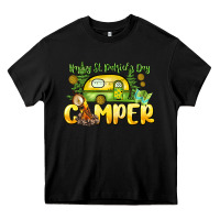 Black Happy St. Patrick's Day camper Heavy Core Tee - HowdyJamesFarm