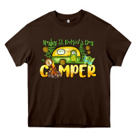 Chocolate Brown Happy St. Patrick's Day camper Heavy Core Tee - HowdyJamesFarm