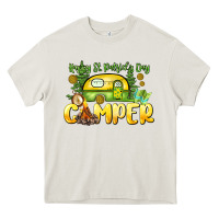 Cream Happy St. Patrick's Day camper Heavy Core Tee - HowdyJamesFarm