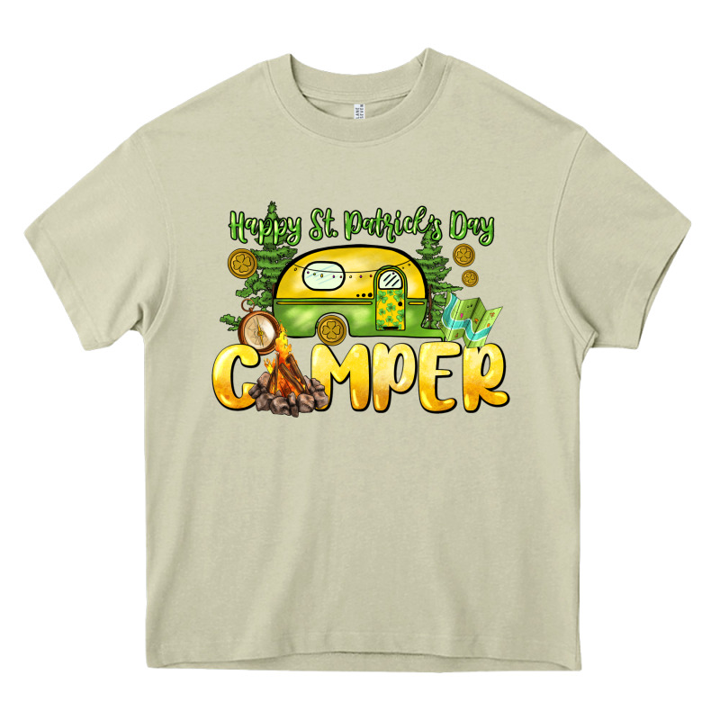 Happy St. Patrick's Day Camper Heavy Core Tee by HowdyJamesFarm | Teevron