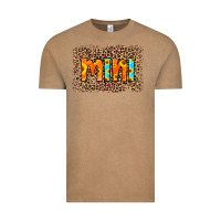 Vintage Coffee Leopard Sunflower Mimi Vintage Tee - RanaPortraitStore