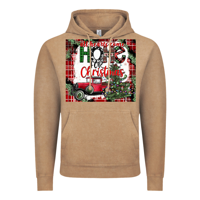 Christmas Homecoming Celebration Vintage Hoodie by CowhideDigitalArt | Teevron
