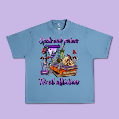 Spells And Potions For All Afflictions Urban Heavy Tee Designed By Bundleandbundleshop