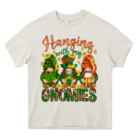 Cream Hanging with my gnomies Heavy Core Tee - HowdyJamesFarm
