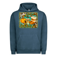 Pigment Midnight Navy just a girl who loves fall background Urban Hoodie - Jasminsmagicworld