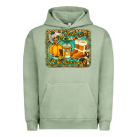 Pigment Oil Green just a girl who loves fall background Urban Hoodie - Jasminsmagicworld