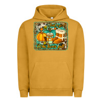 Pigment Peanut Butter just a girl who loves fall background Urban Hoodie - Jasminsmagicworld