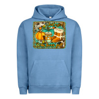 Pigment Pebble Blue just a girl who loves fall background Urban Hoodie - Jasminsmagicworld