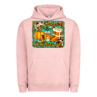Pigment Salmon just a girl who loves fall background Urban Hoodie - Jasminsmagicworld