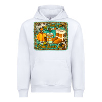 White just a girl who loves fall background Urban Hoodie - Jasminsmagicworld