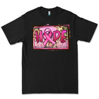 Black Hope Breast Cancer Premium Tee - FaDigitalArtStudio
