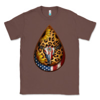 Chestnut american sunflower bullskull teardrop earrings Classic Tee - Jasminsmagicworld