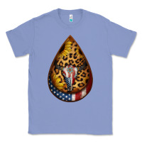 Colony Blue american sunflower bullskull teardrop earrings Classic Tee - Jasminsmagicworld