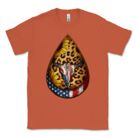 Copper american sunflower bullskull teardrop earrings Classic Tee - Jasminsmagicworld