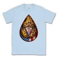 Dusty Blue american sunflower bullskull teardrop earrings Classic Tee - Jasminsmagicworld