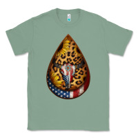Sage american sunflower bullskull teardrop earrings Classic Tee - Jasminsmagicworld