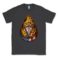 Smoke american sunflower bullskull teardrop earrings Classic Tee - Jasminsmagicworld