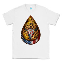White american sunflower bullskull teardrop earrings Classic Tee - Jasminsmagicworld