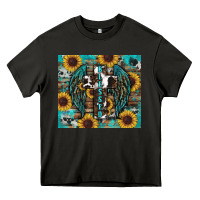 Asphalt western blessed sunflower's Heavy Core Tee - RanaPortraitStore