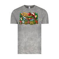 Cloud Rock Christmas Teacher Vintage Tee - FaDigitalArtStudio