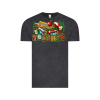 Vintage Black Christmas Teacher Vintage Tee - FaDigitalArtStudio