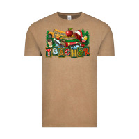 Vintage Coffee Christmas Teacher Vintage Tee - FaDigitalArtStudio