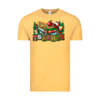 Vintage Mustard Christmas Teacher Vintage Tee - FaDigitalArtStudio