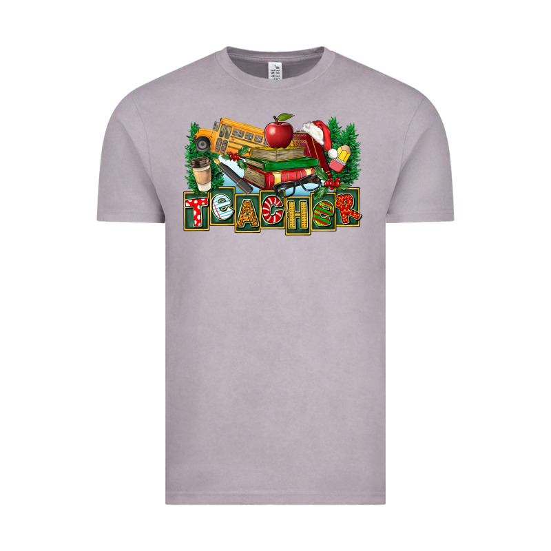Christmas Teacher Vintage Tee by FaDigitalArtStudio | Teevron