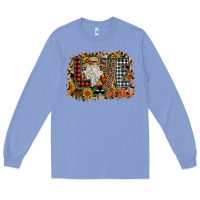 Colony Blue Love Fall Long Sleeve Tee - CowhideDigitalArt