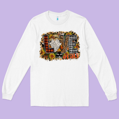 Love Fall Long Sleeve Tee Designed By Cowhidedigitalart