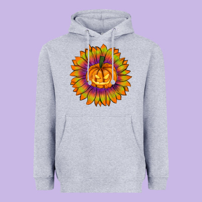 Halloween Sunflower Heavyweight Hoodie Designed By Ranaportraitstore