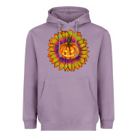 Lavender Halloween Sunflower Heavyweight Hoodie - RanaPortraitStore