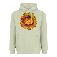 Matcha Halloween Sunflower Heavyweight Hoodie - RanaPortraitStore