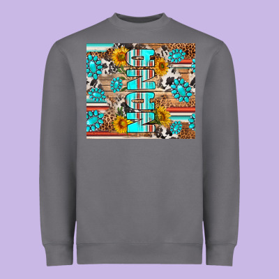 Western Nana Heavyweight Sweatshirt Designed By Ranaportraitstore