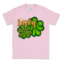 Bubblegum Pink St. Patrick's Lucky and shamrock Classic Tee - OliviaCreatesArt