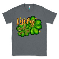 Charcoal Heather St. Patrick's Lucky and shamrock Classic Tee - OliviaCreatesArt