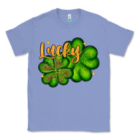 Colony Blue St. Patrick's Lucky and shamrock Classic Tee - OliviaCreatesArt
