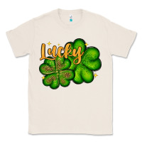 Natural St. Patrick's Lucky and shamrock Classic Tee - OliviaCreatesArt