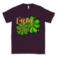 Plum St. Patrick's Lucky and shamrock Classic Tee - OliviaCreatesArt