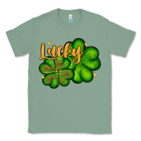 Sage St. Patrick's Lucky and shamrock Classic Tee - OliviaCreatesArt