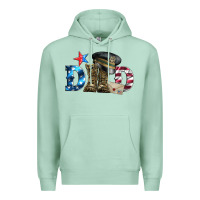 Seafoam dad military boots and hat Premium Hoodie - Artiststas