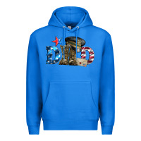 True Royal dad military boots and hat Premium Hoodie - Artiststas