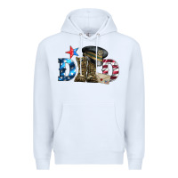 White dad military boots and hat Premium Hoodie - Artiststas