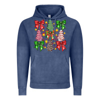 Vintage Denim festive holiday decor Vintage Hoodie - CowhideDigitalArt