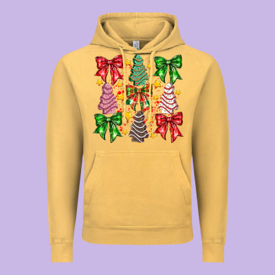 Festive Holiday Decor Vintage Hoodie Designed By Cowhidedigitalart